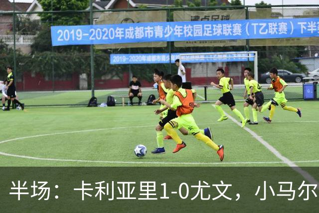 半场：卡利亚里1-0尤文，小马尔蒂尼推射破门